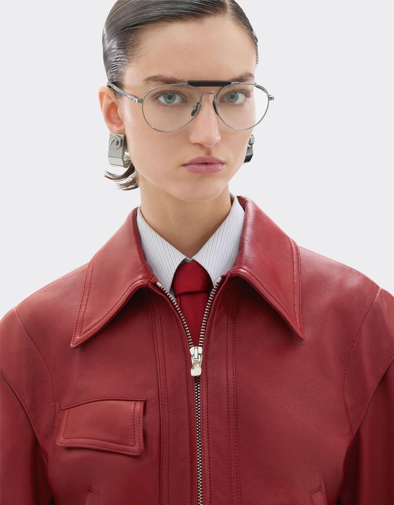 Deer-effect nappa leather blouson 5