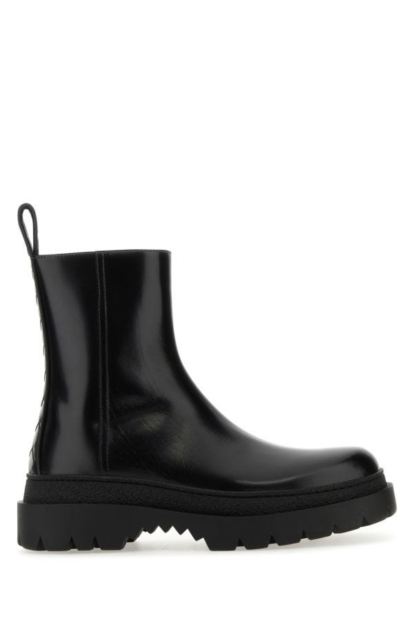 Black leather Highway ankle boots - 1