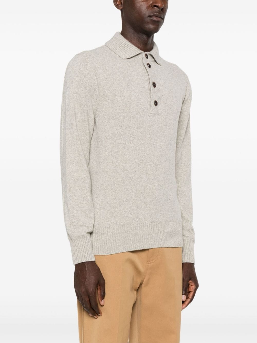 mÃ©lange fine-knit jumper - 3