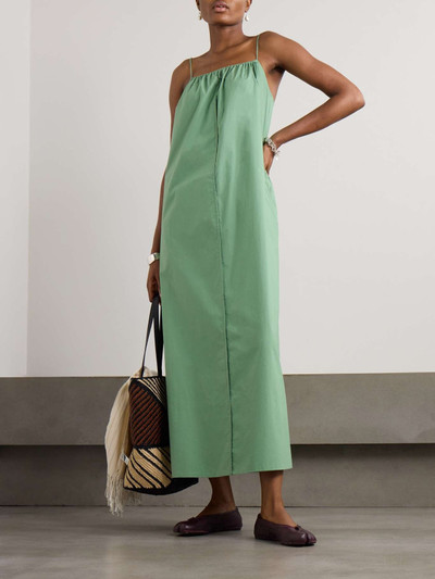 BY MALENE BIRGER Lanney gathered organic cotton-poplin maxi dress outlook