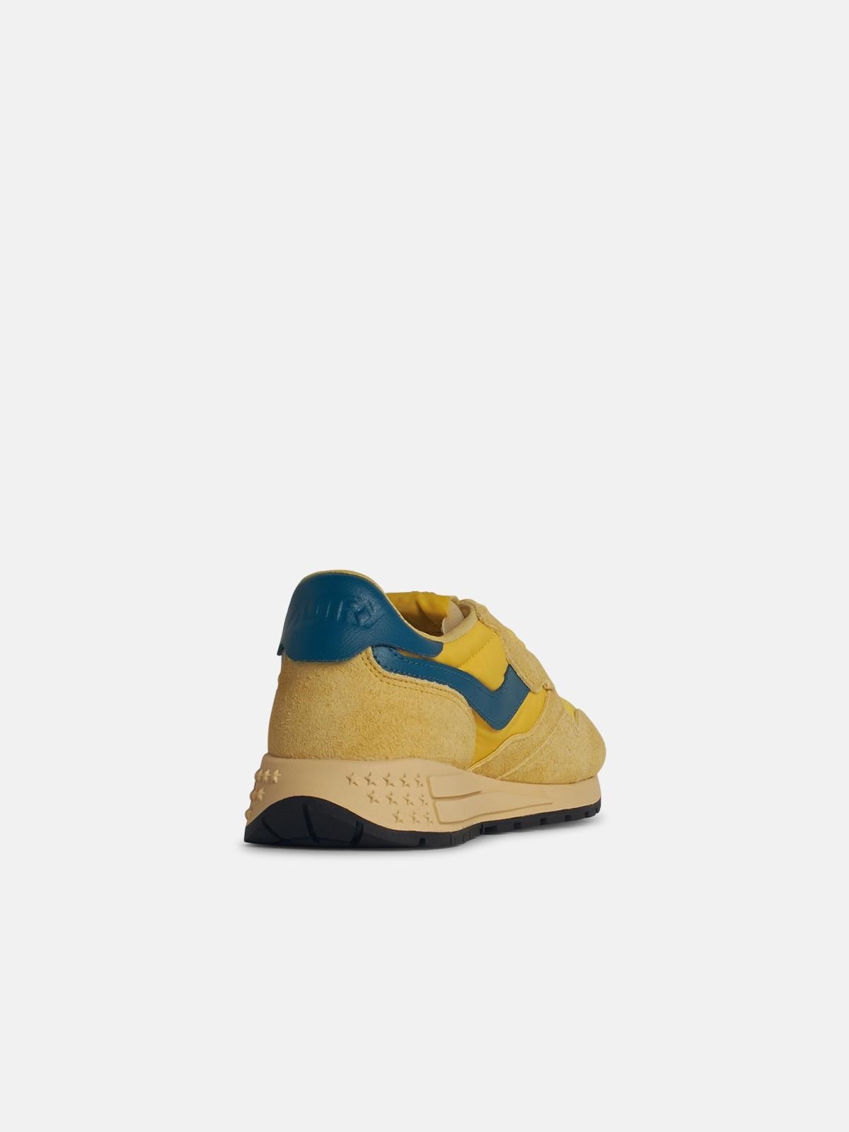 'REELWIND' YELLOW SUEDE SNEAKERS - 3