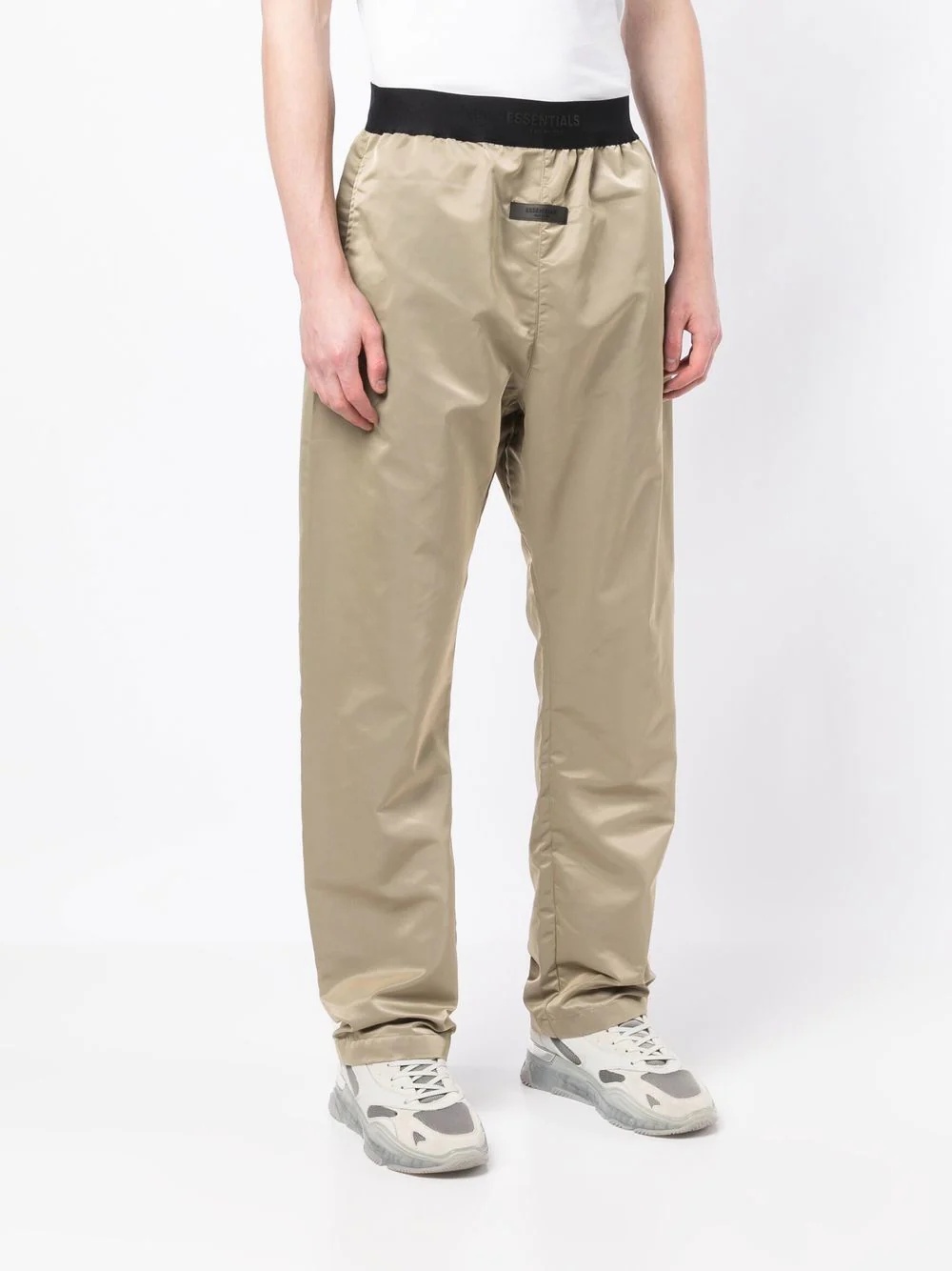 contrast-waist technical track pants - 3