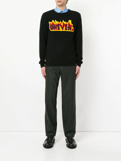 Kolor Uneven flame sweater outlook