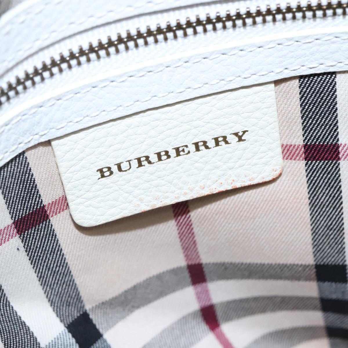 Burberry Shoulder Bag Leather White - 16