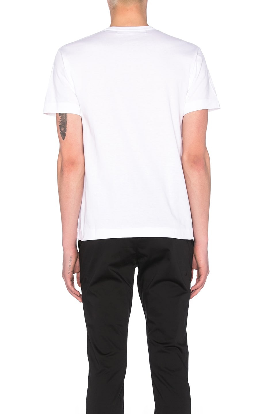 Black Emblem Cotton Tee - 4