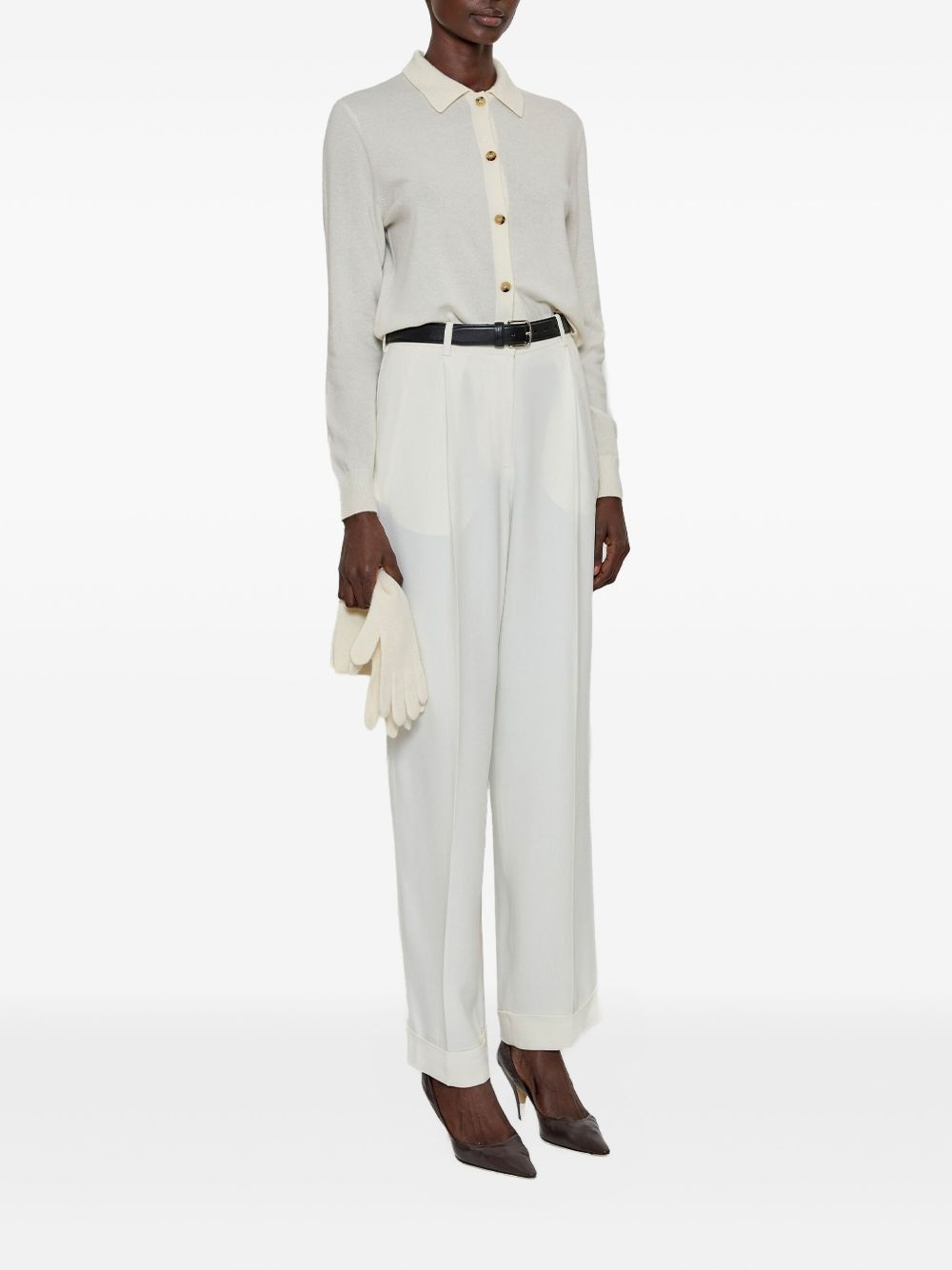 button-fastening shirt - 2