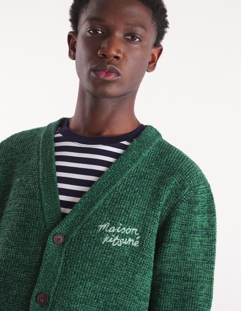 MAISON KITSUNE HANDWRITING COMFORT CARDIGAN 4