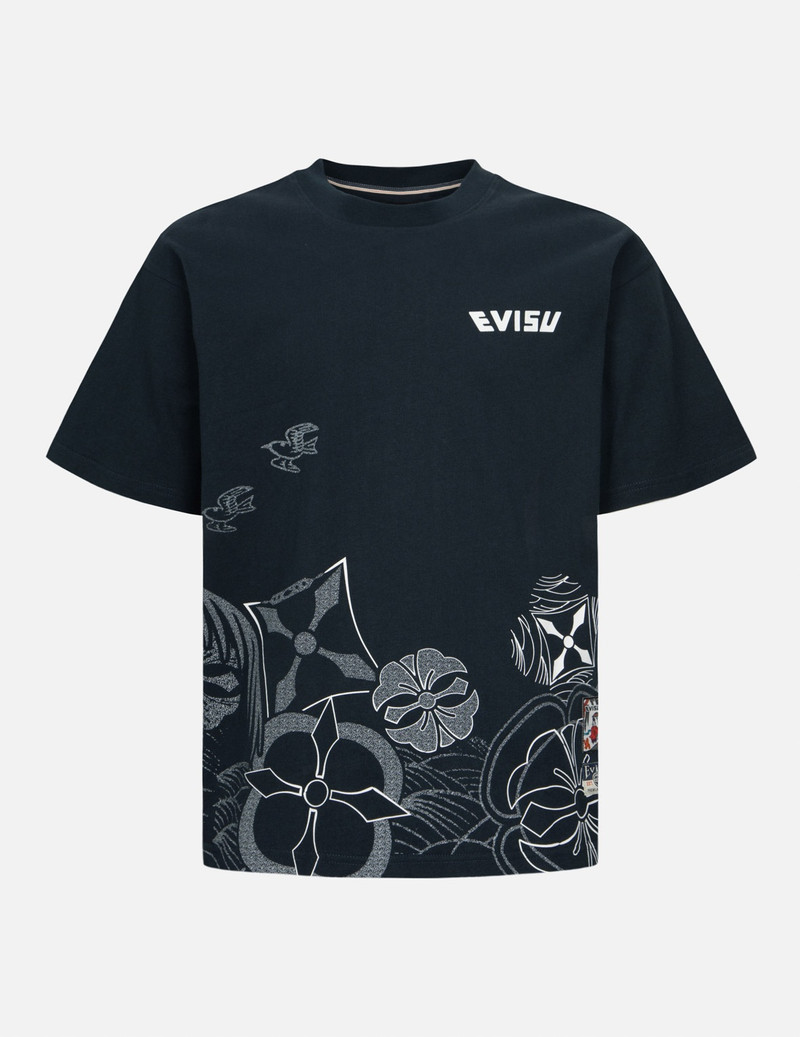 MULTI KAMON PRINT RELAX FIT T-SHIRT 1