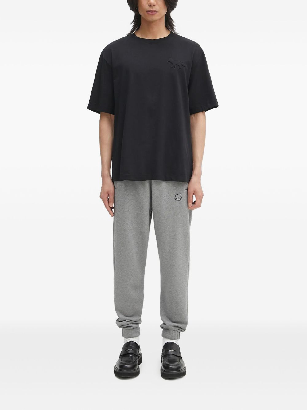 fox-embroidered joggers - 2