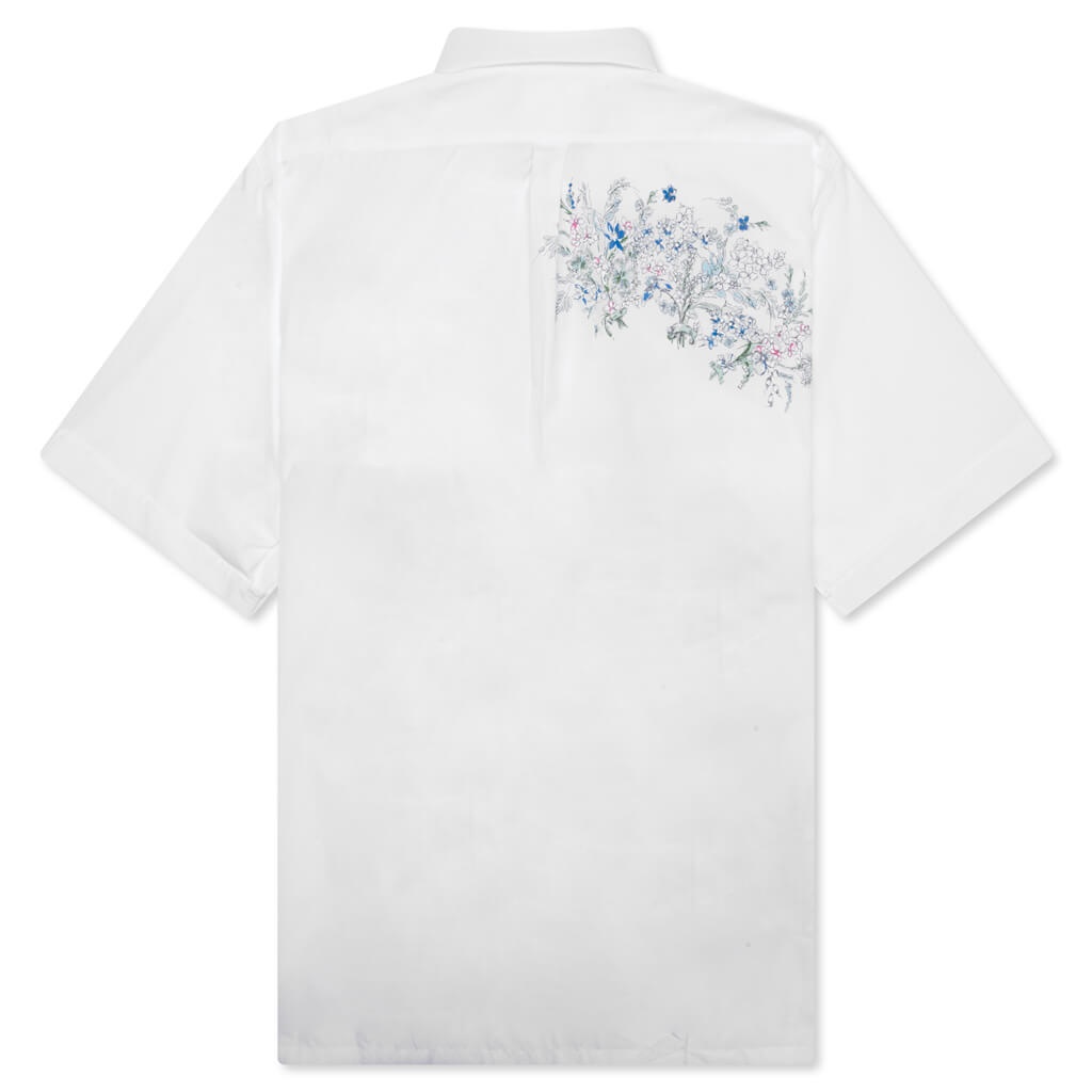 FLOWERS POPLIN SHIRT - WHITE - 2