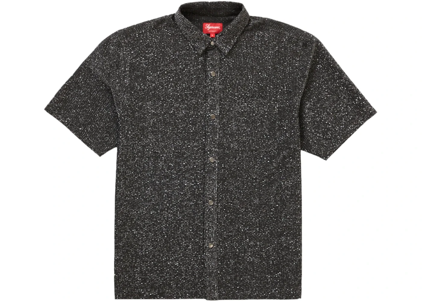 Supreme Lurex S/S Shirt Black - 1