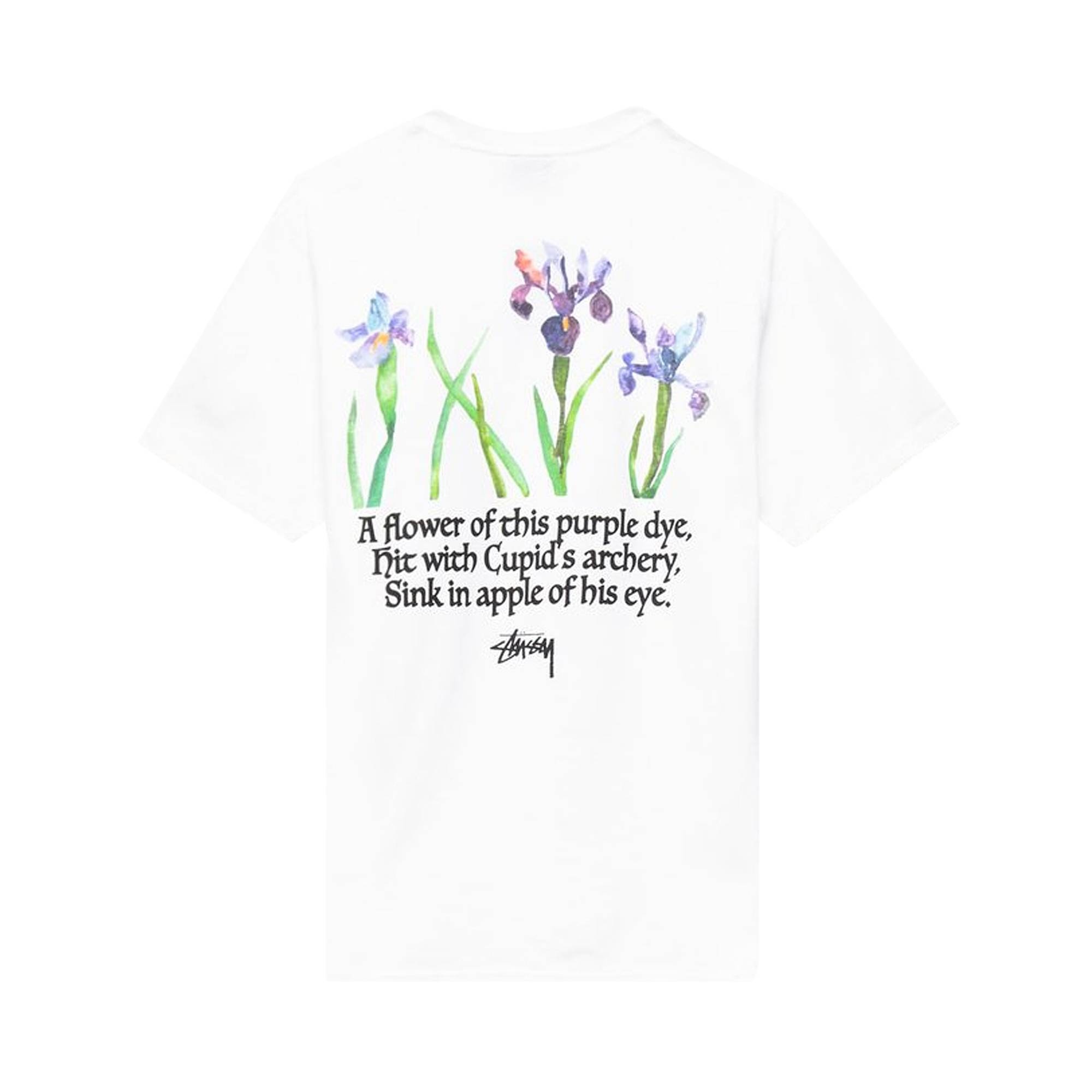 Stussy Water Flowers Tee 'White' - 2