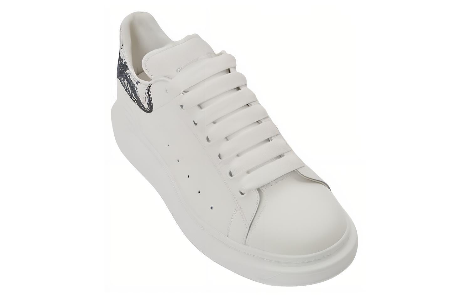 Alexander McQueen Oversized Sneakers 'White with Black Sketch' 782463WIE9P9061 - 3