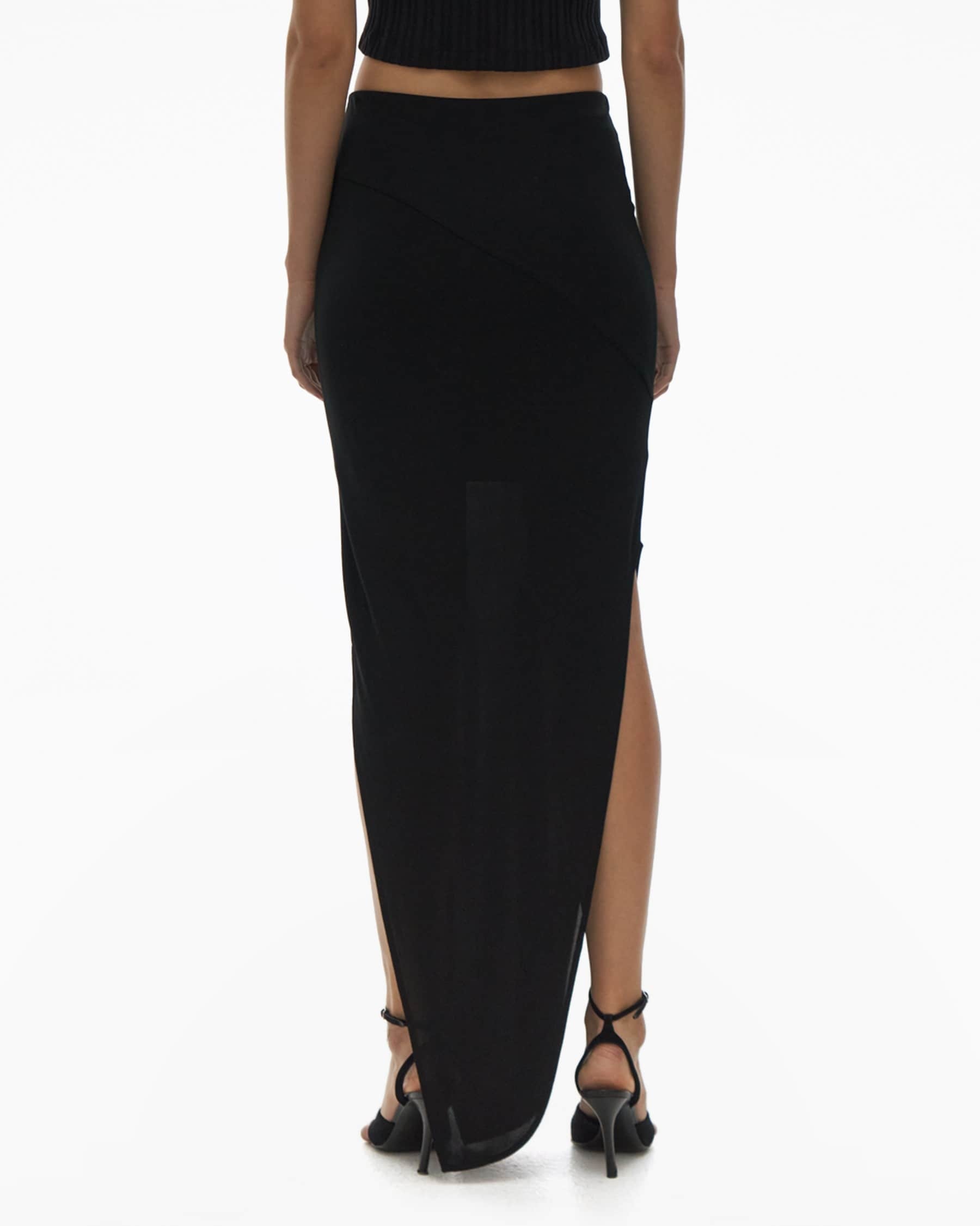 TWISTED ASYMMETRIC SKIRT - 4