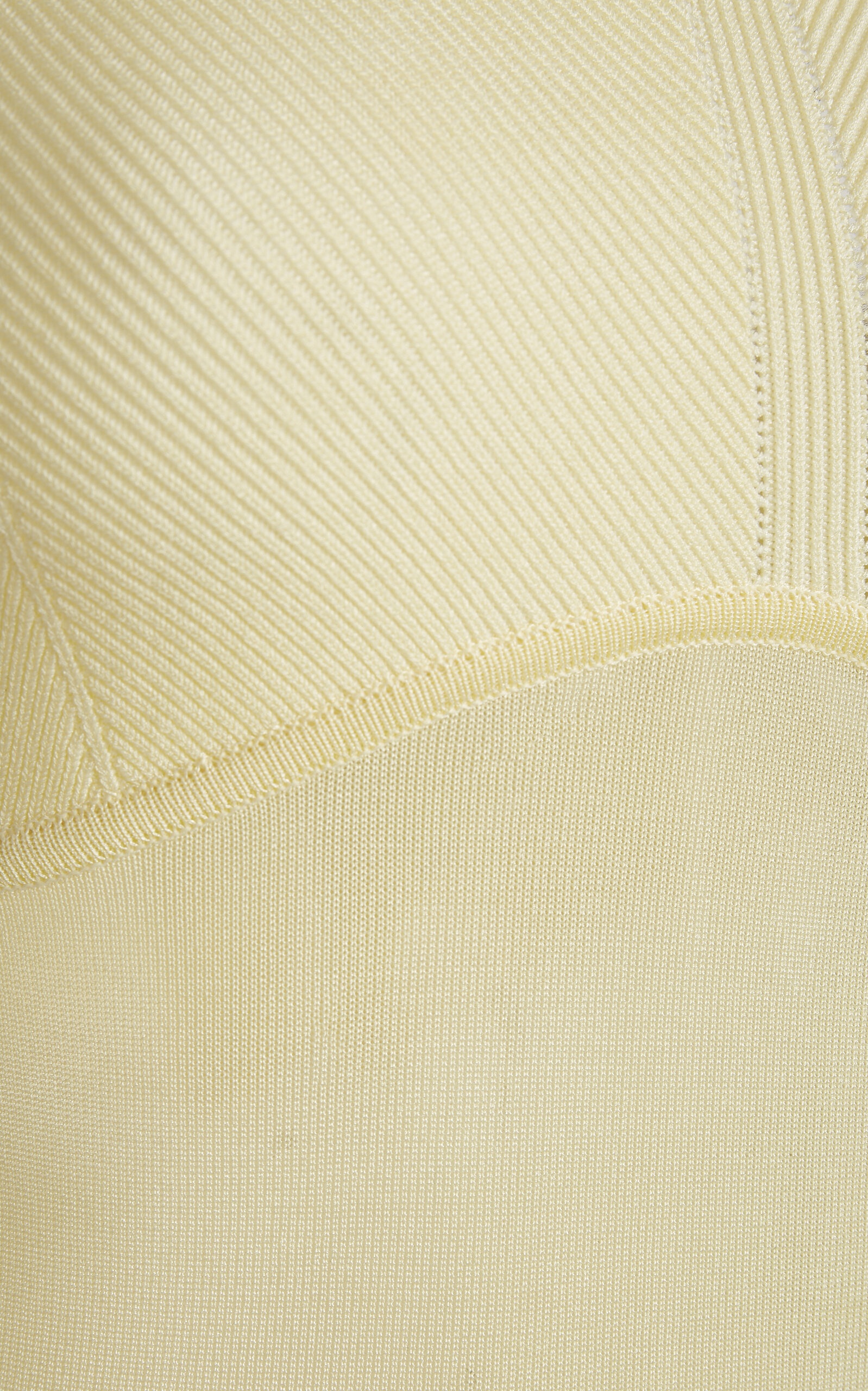 Fino Knit-Detailed Gown yellow - 5