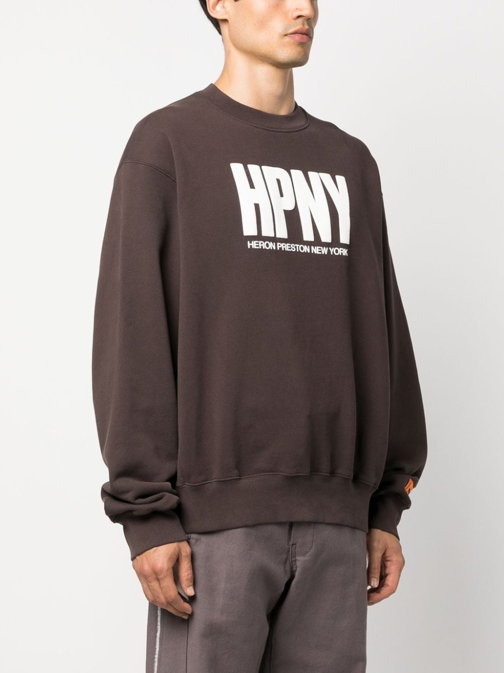 logo-print long-sleeve sweatshirt - 3