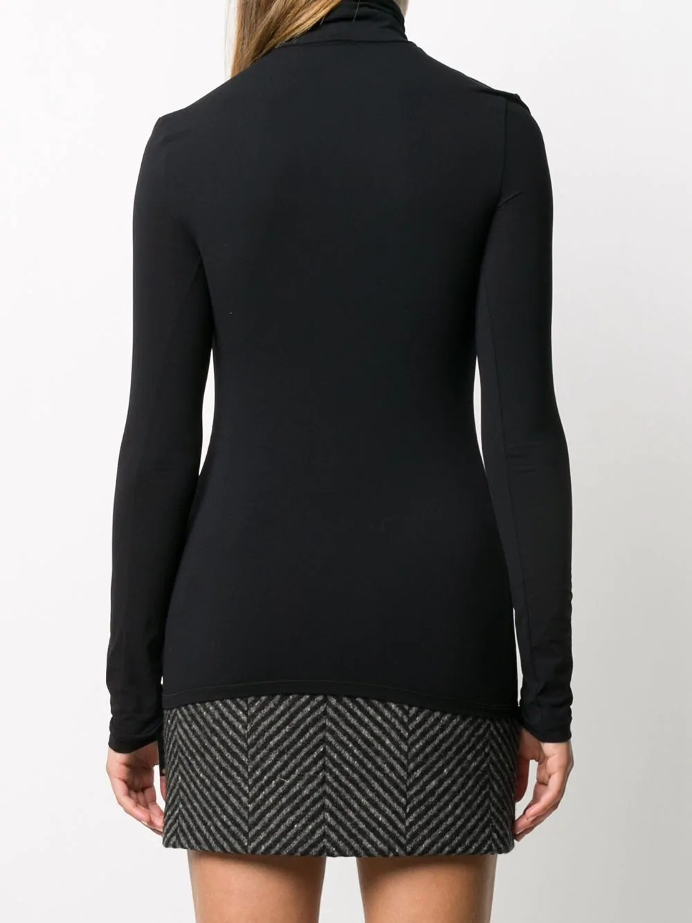 high neck long sleeve top - 4