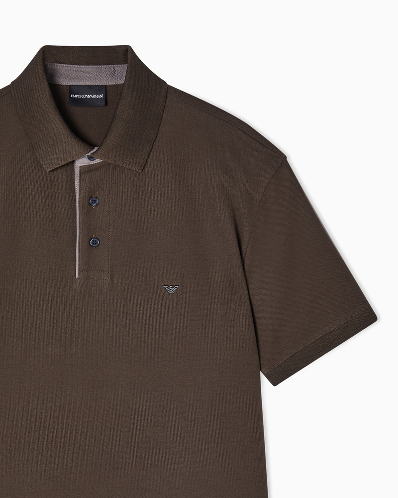 EMPORIO ARMANI STRETCH PIQUÉ POLO SHIRT outlook