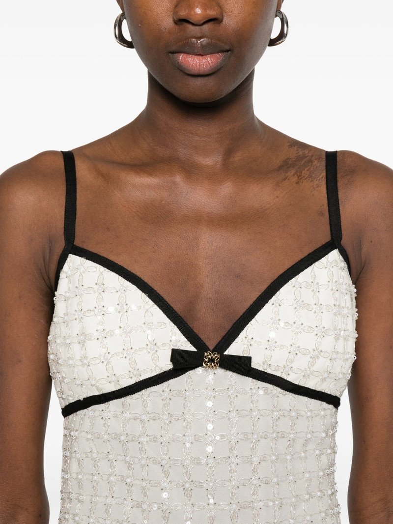 Elie Saab Sequined Mesh Mini Dress 4