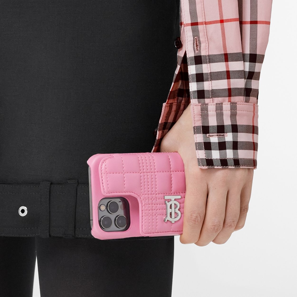 Quilted Lambskin Lola Phone Case with Strap - 4
