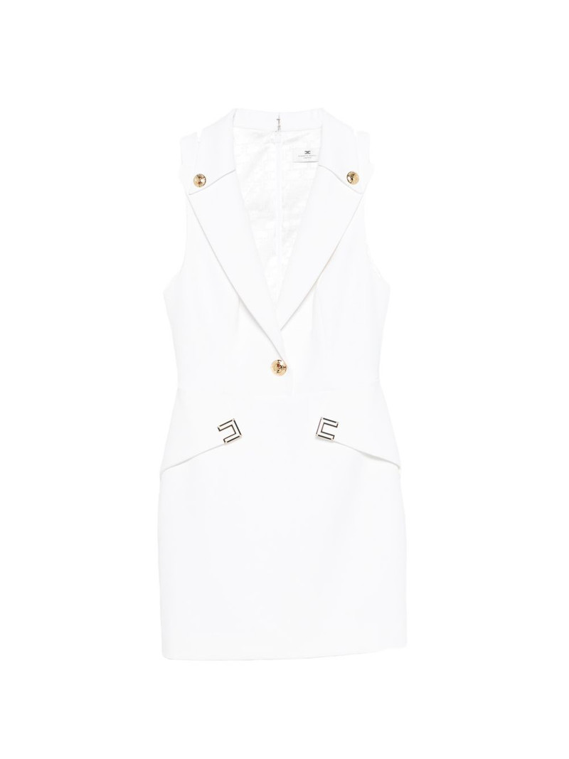 logo-appliqué mini dress 1