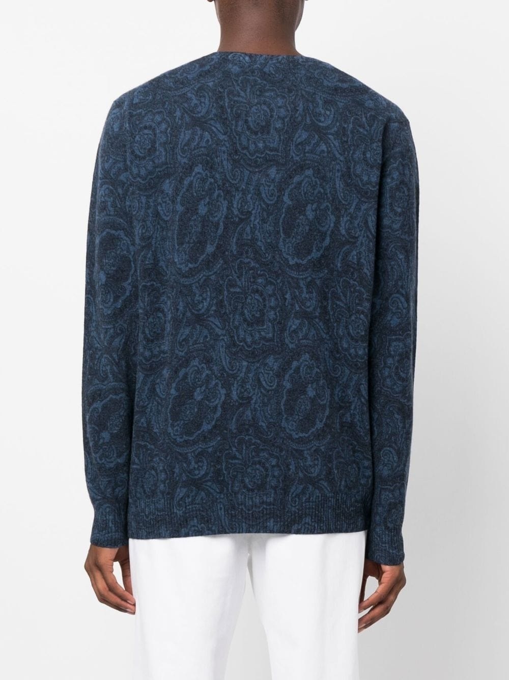 paisley-print knitted jumper - 4