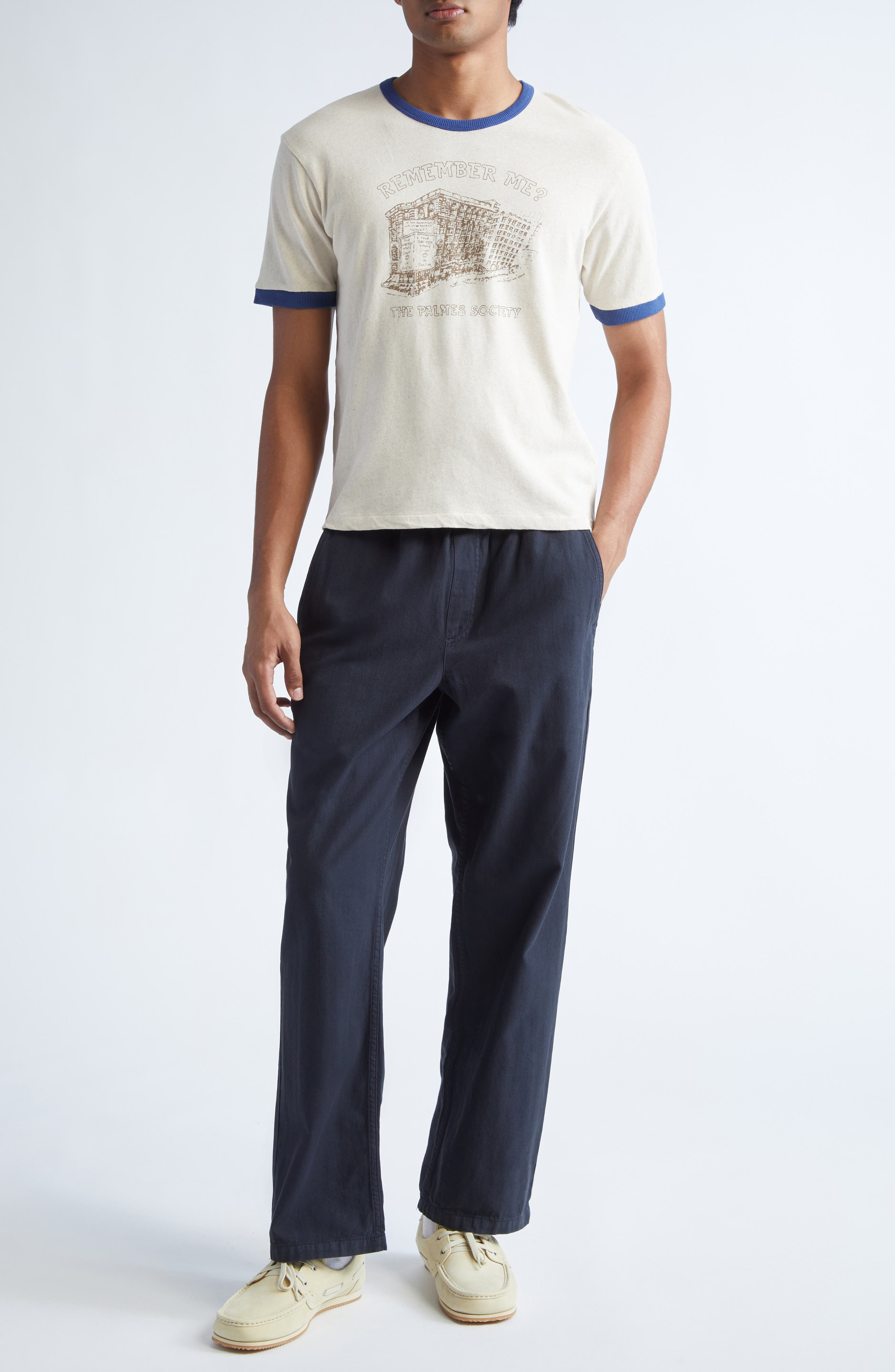 PALMES Remember Ringer Graphic T-Shirt in Broken White at Nordstrom - 2
