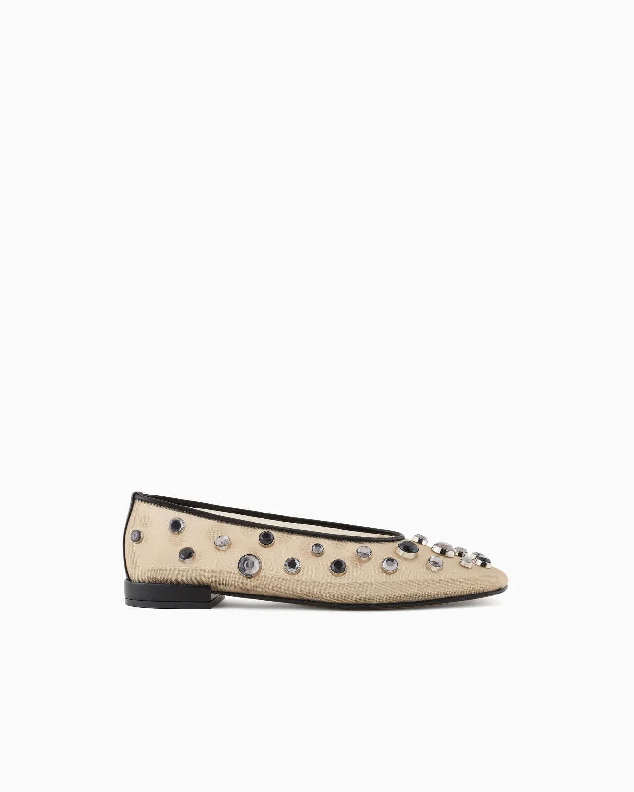 GIORGIO ARMANI X 10 CORSO COMO BALLERINAS IN MESH AND RHINESTONES BEZELS - 1