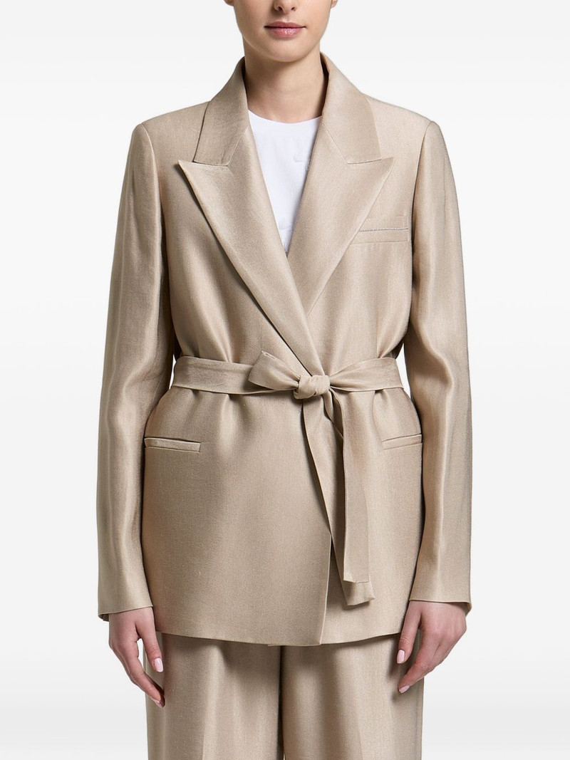 single-breasted belted blazer 1