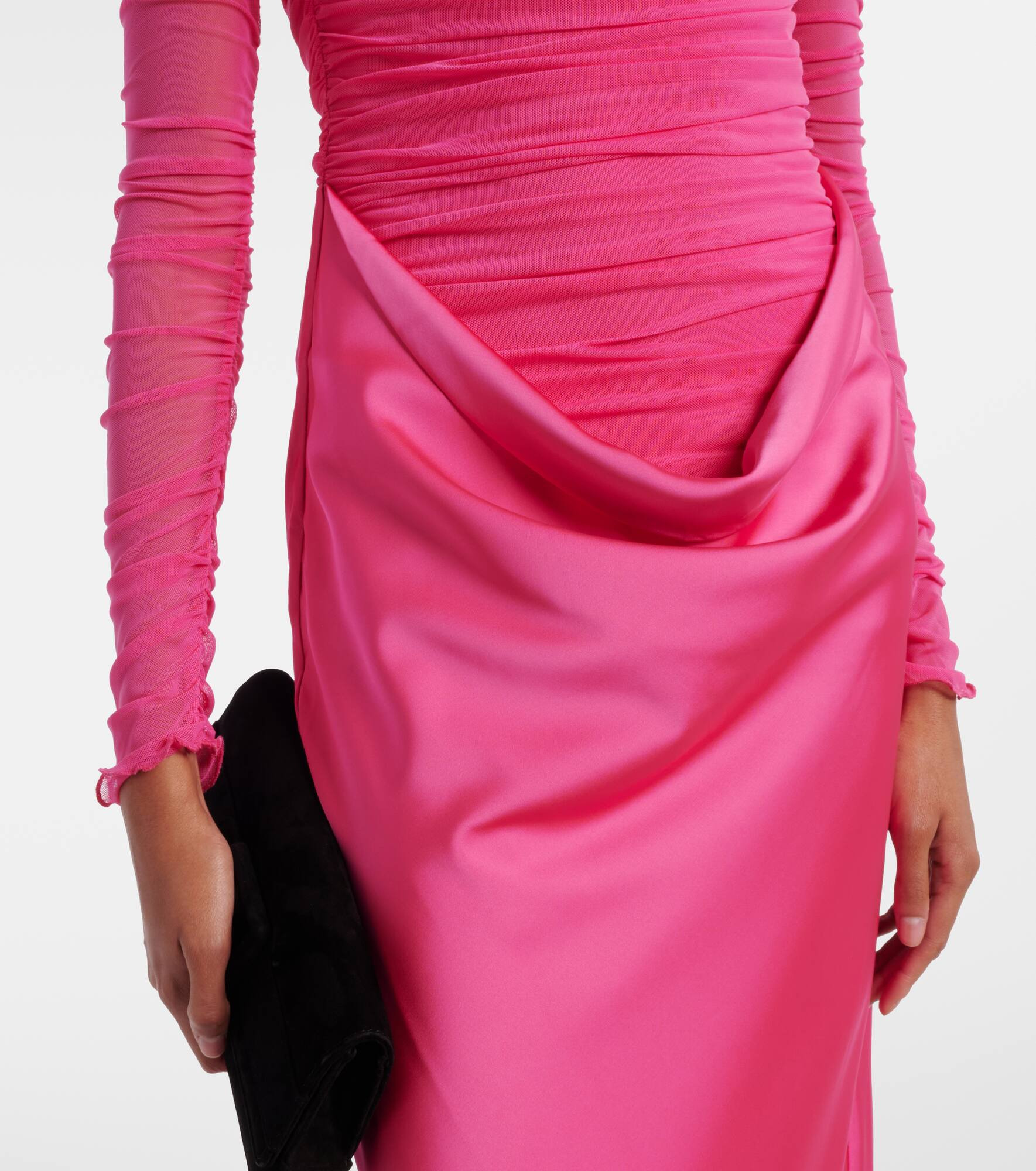 Draped ruched gown - 5