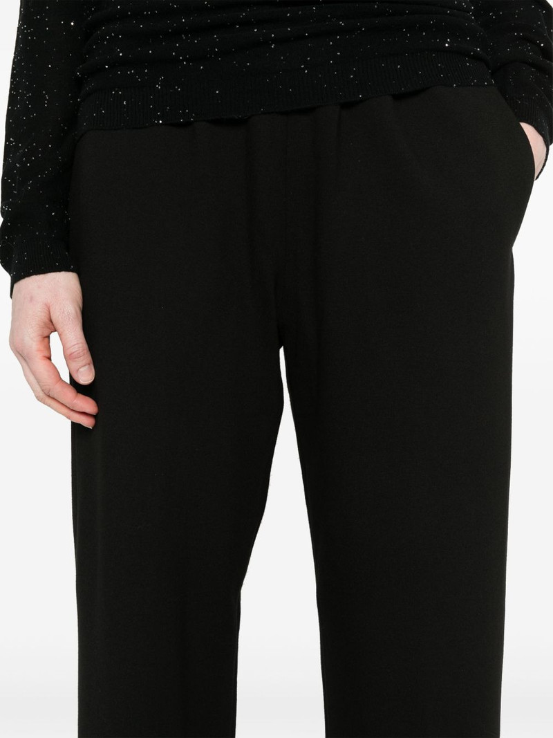 elasticated-waist tapered trousers 5