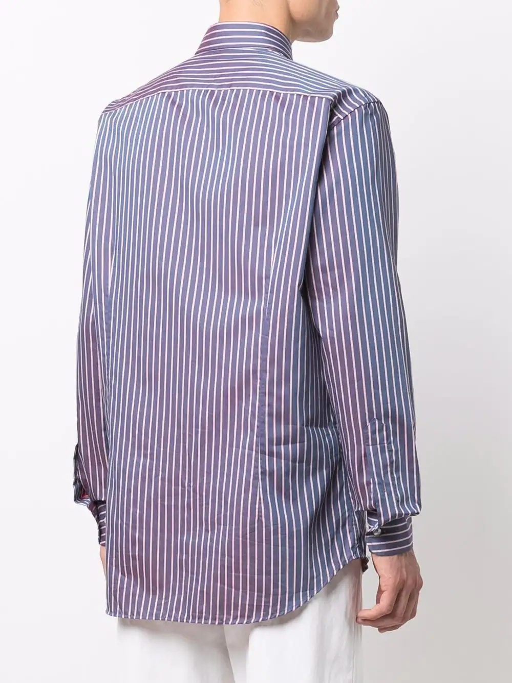 striped long-sleeve shirt - 4