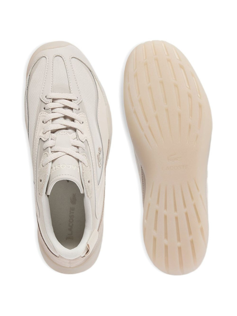 panelled suede-trim low sneakers 4