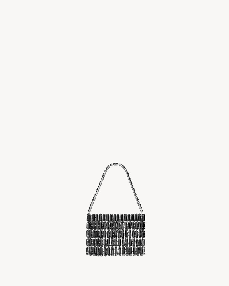 SAINT LAURENT MICRO EVENING BAG IN CRYSTALS outlook