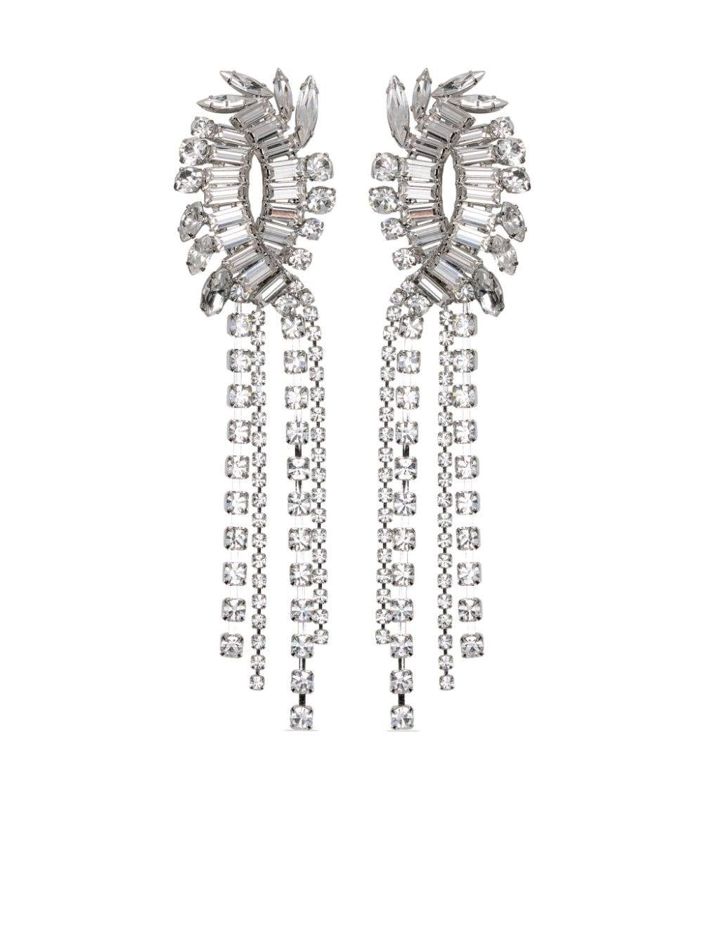 Merritt crystal-embellished earrings - 1