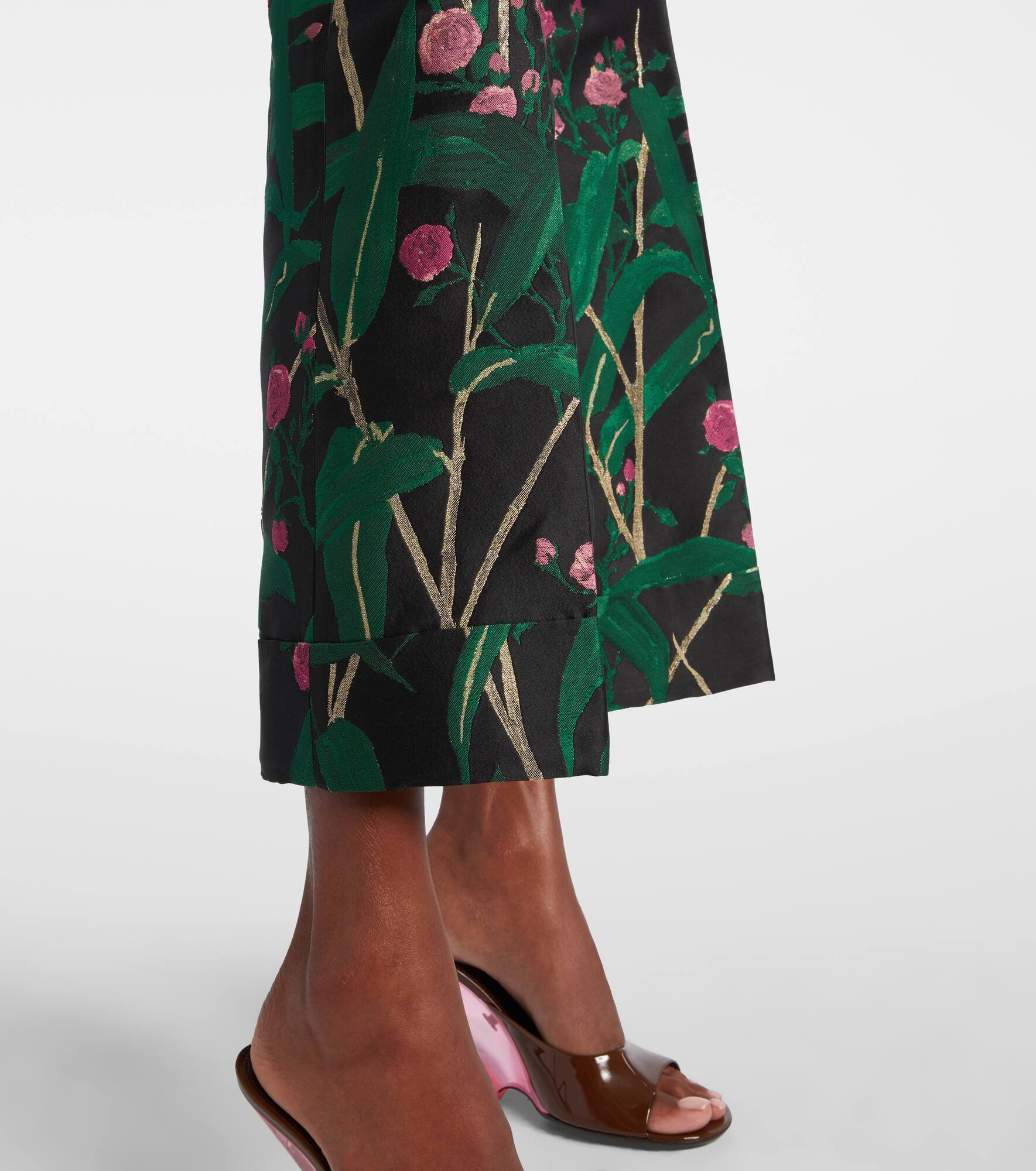 Hendrix high-rise jacquard flared pants - 5
