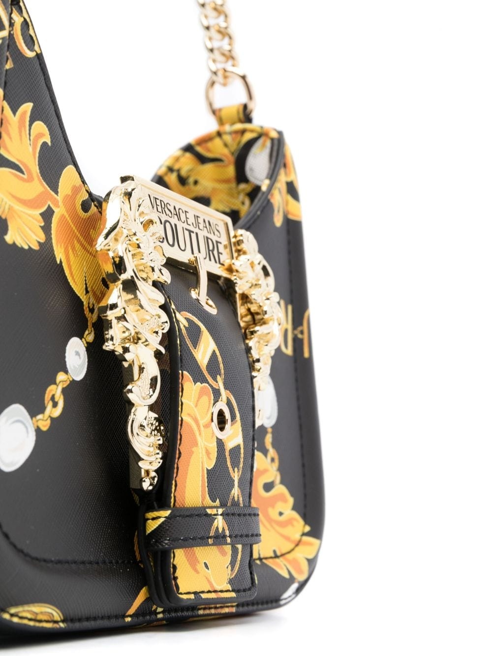 Chain Couture-print crossbody bag - 5