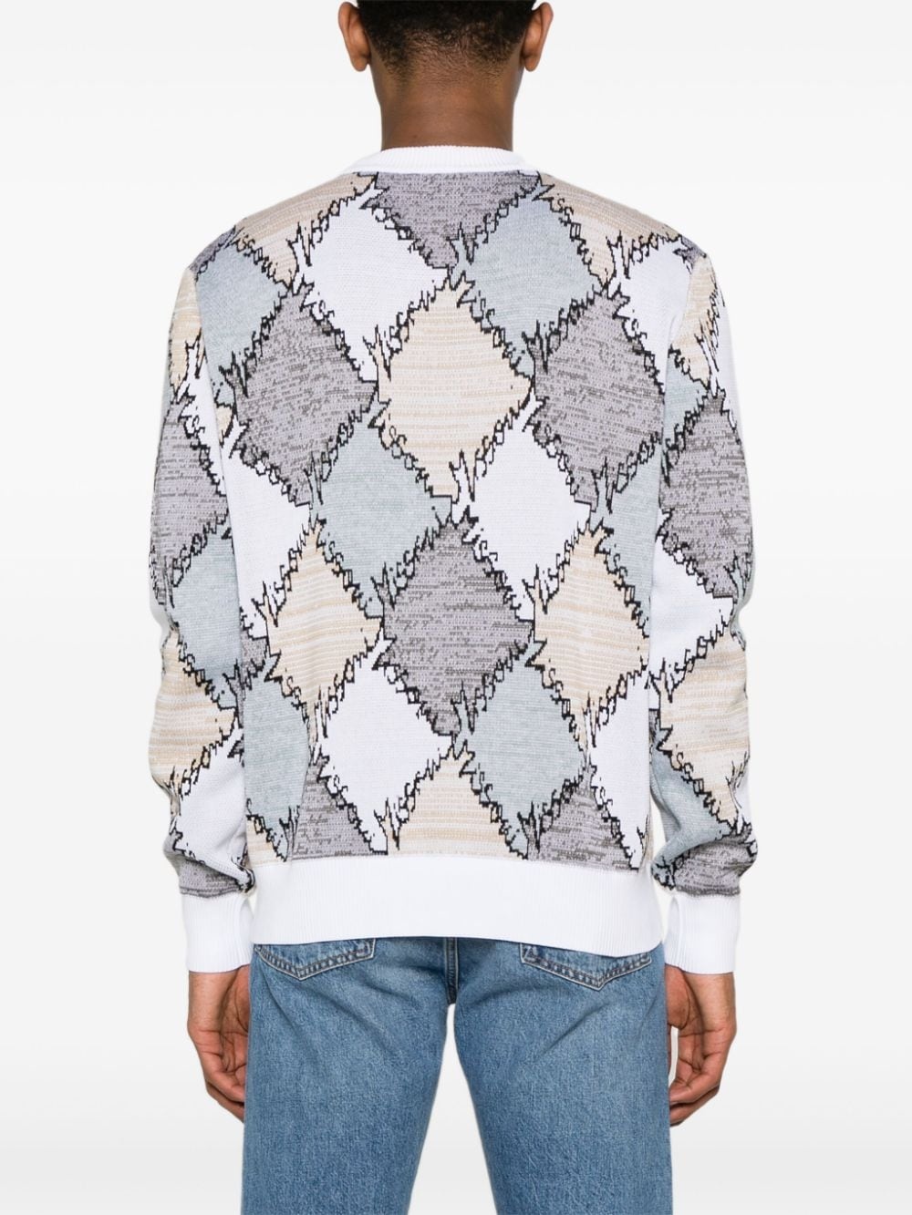 jacquard cotton jumper - 4