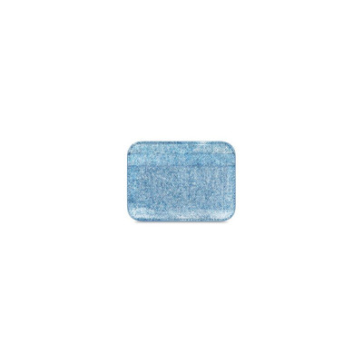 BALENCIAGA Women's Cash Card Holder Denim Printed  in Blue outlook