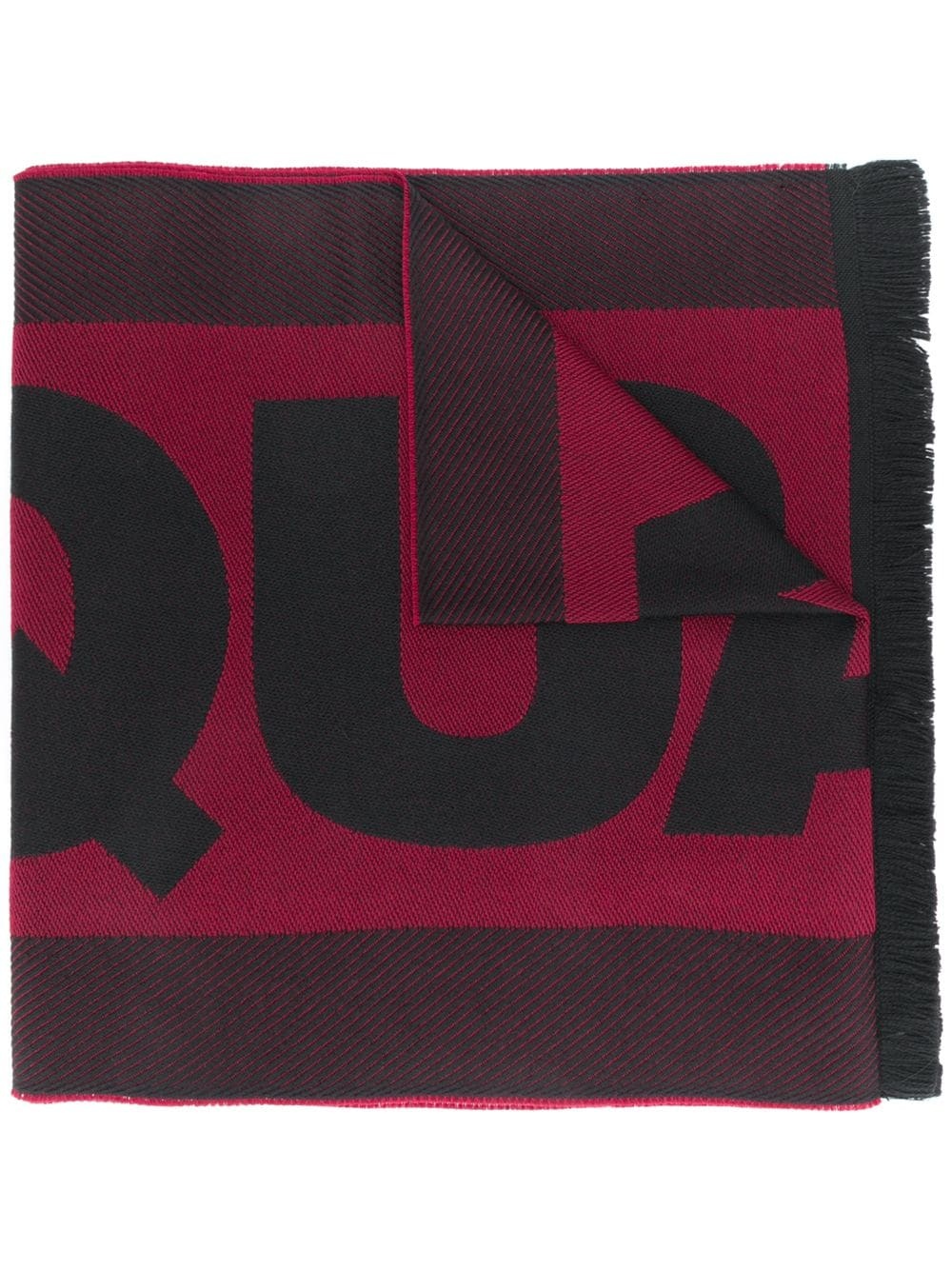 logo lettering scarf - 1