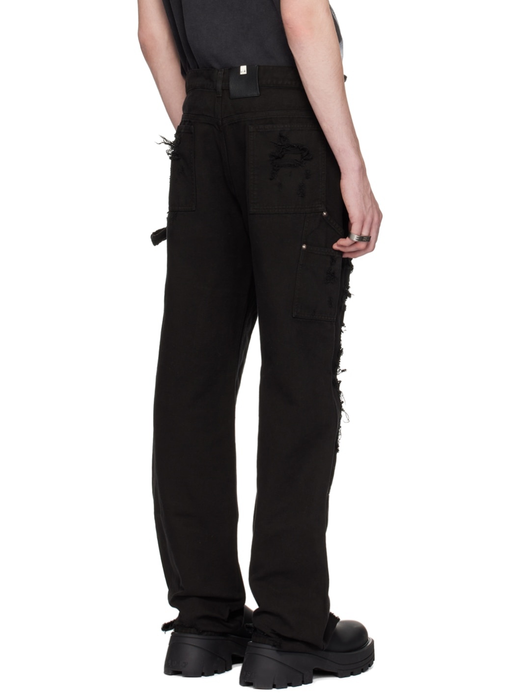 Black Destroyed Trousers - 3