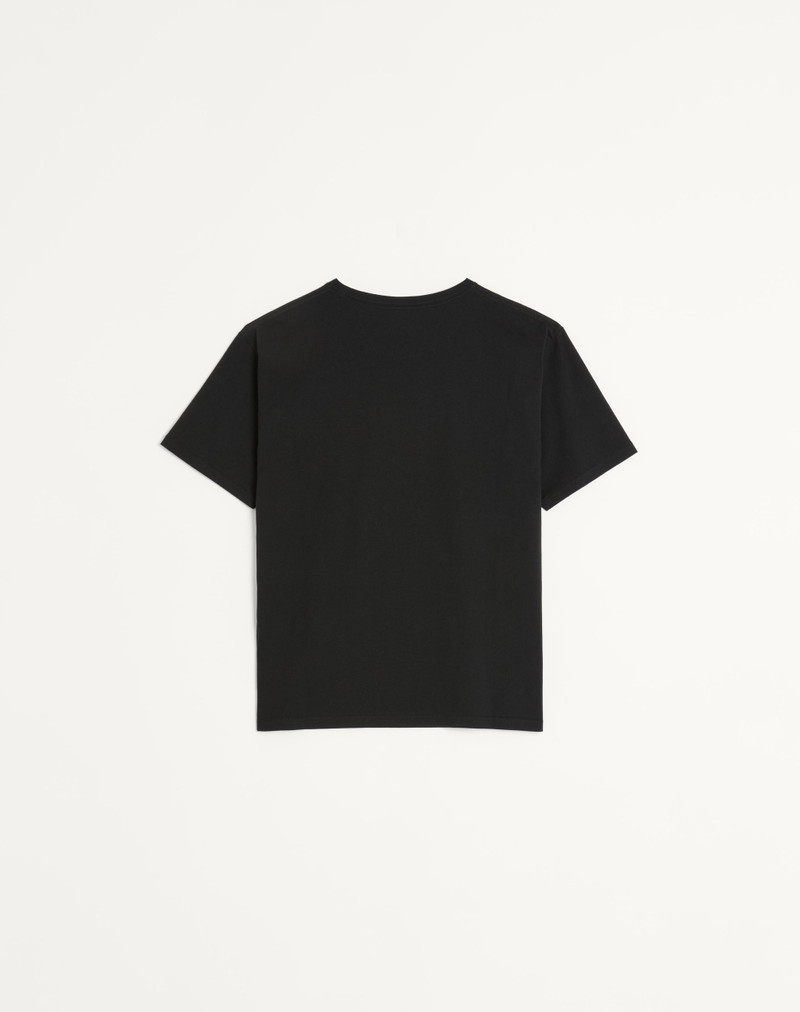 Valentino COTTON T-SHIRT WITH CHAT DE LA MAISON PRINT outlook