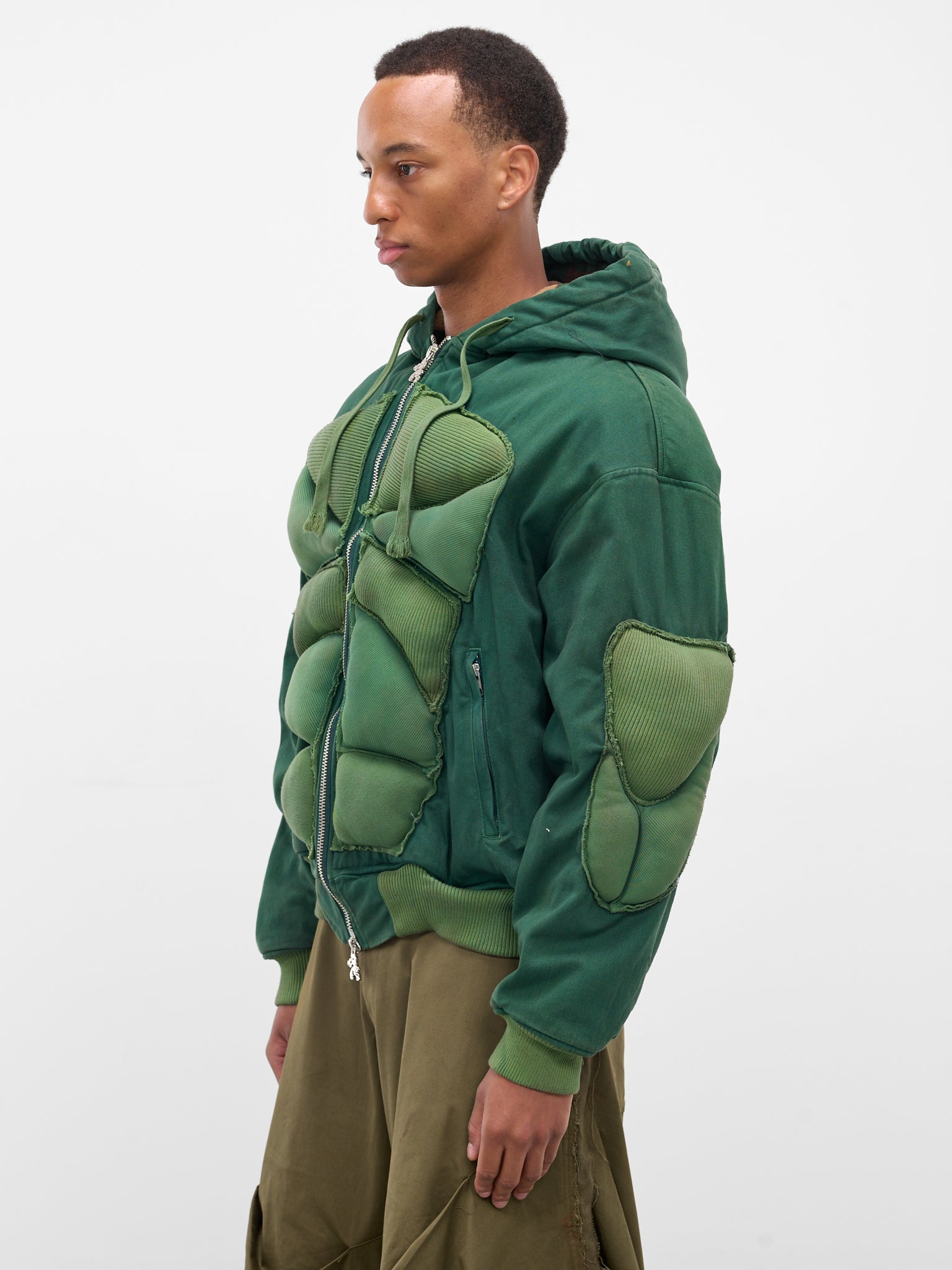 Green 99 Strength Padded Hoodie - 2