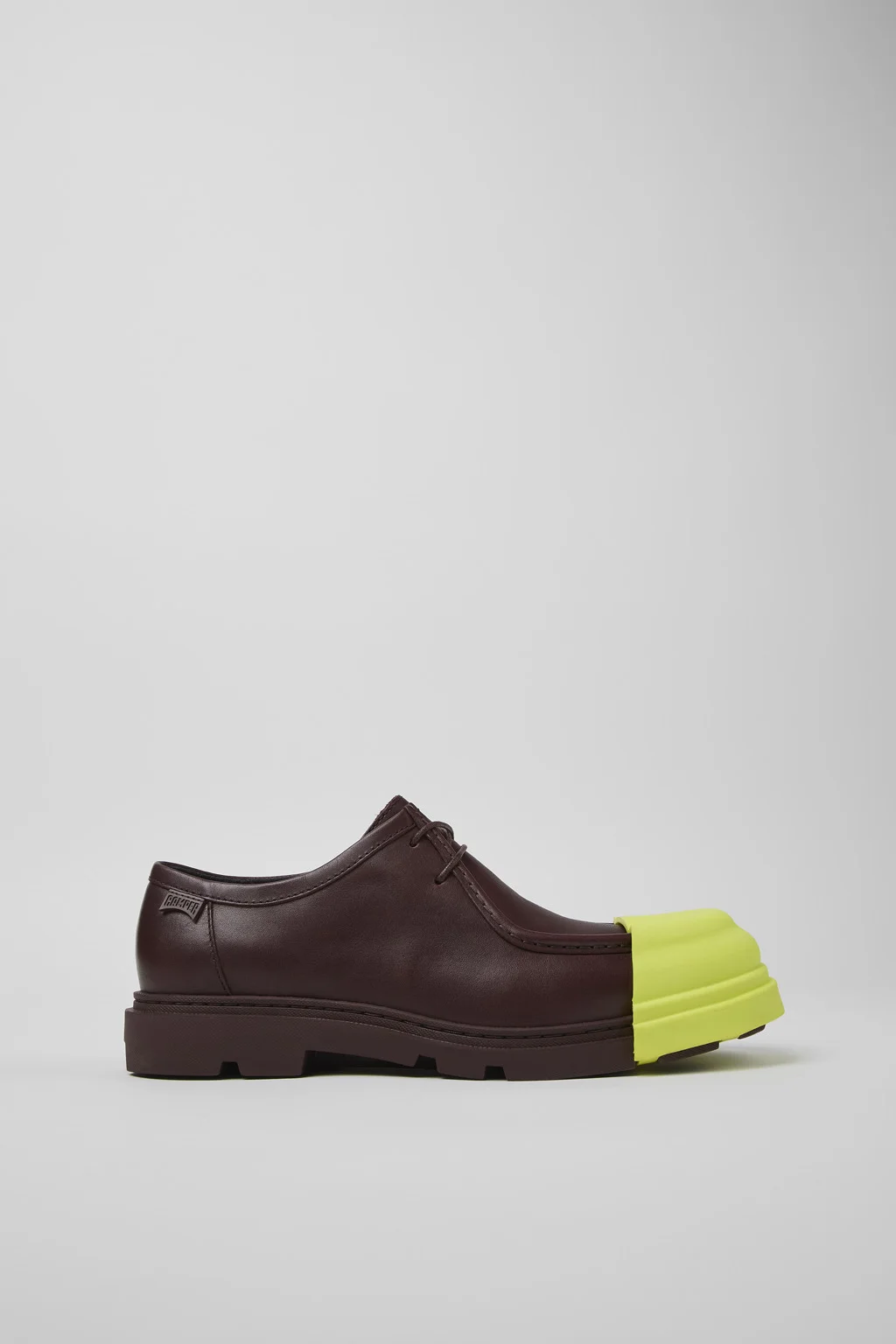 Burgundy leather shoes for men - 1