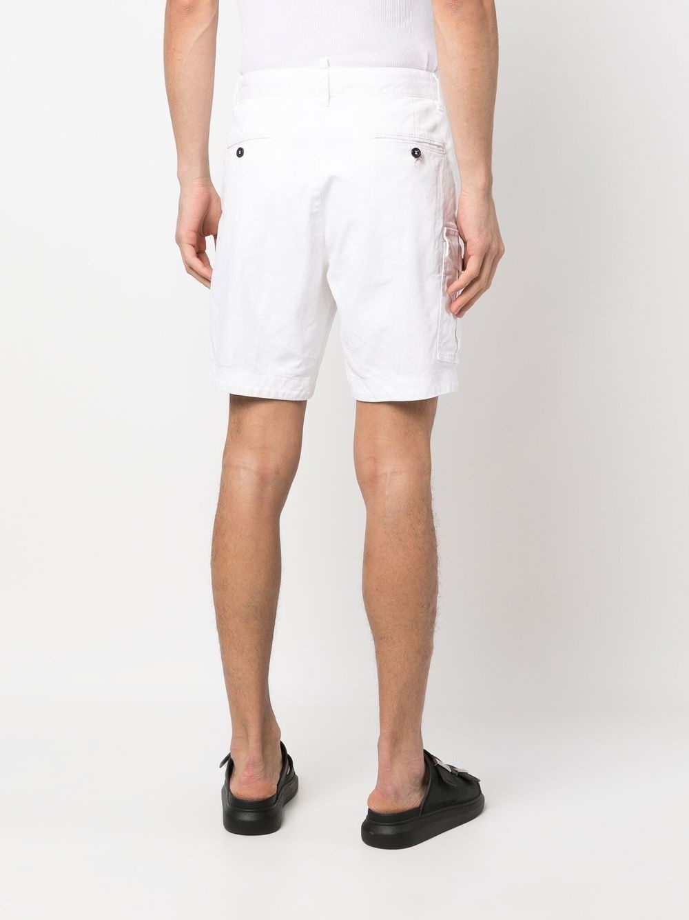 logo-tag chino shorts - 5