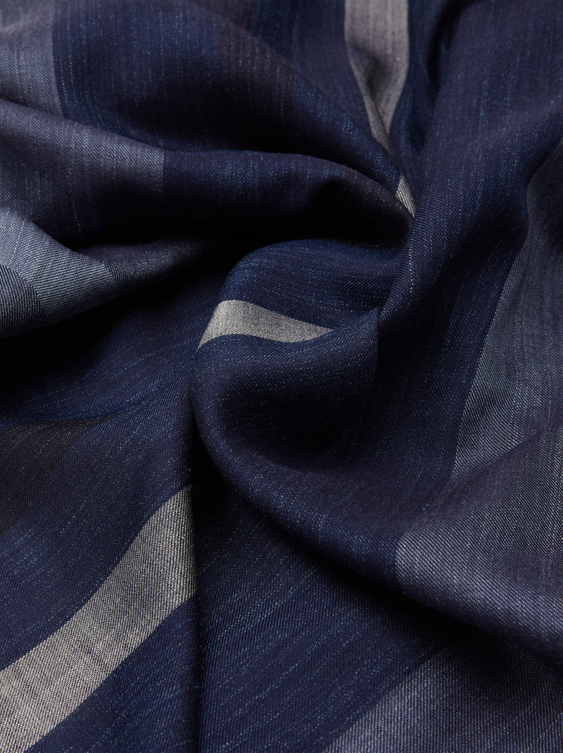 FERRAGAMO Maxi-striped jacquard stole outlook