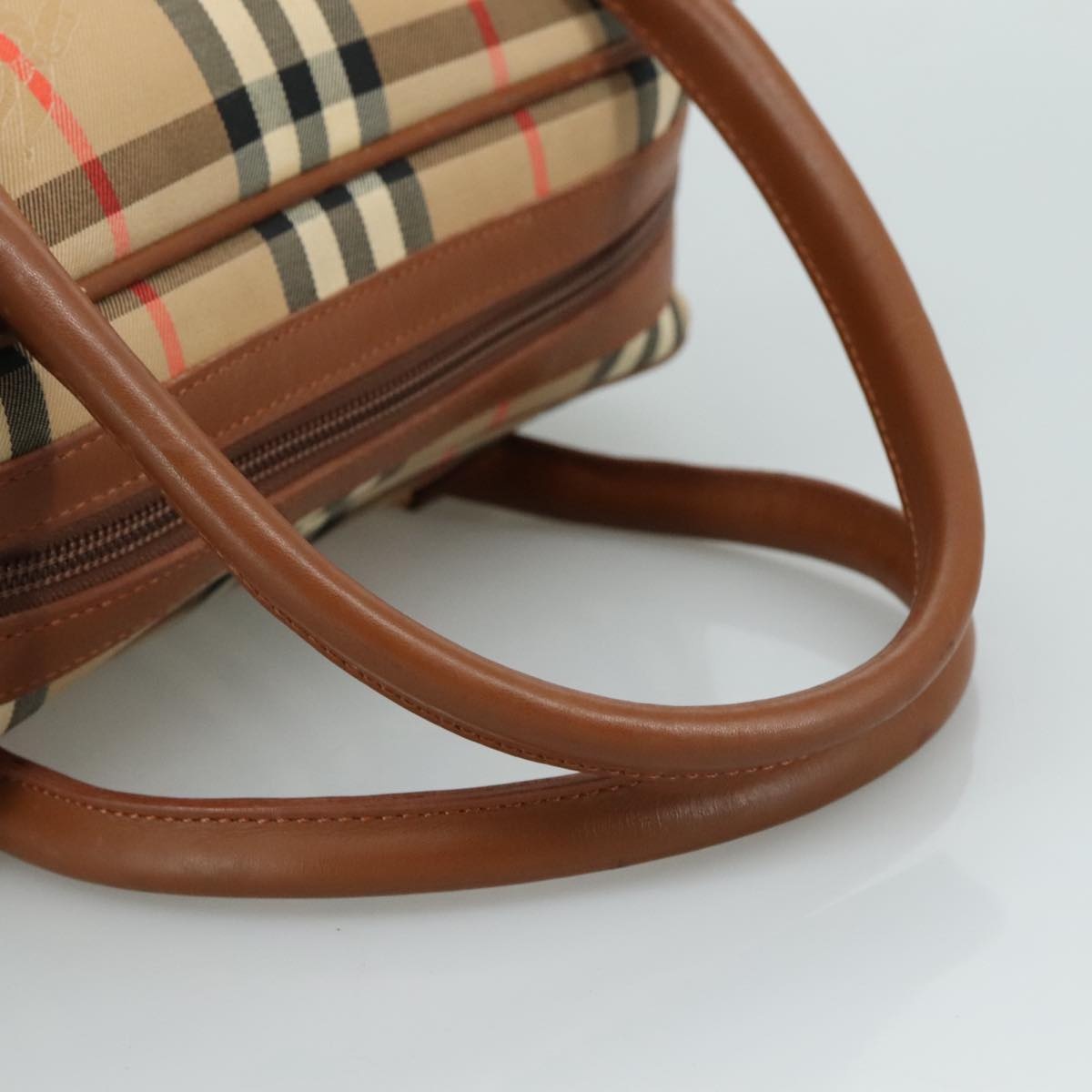 Burberry Nova Check Hand Bag Canvas Beige - 7