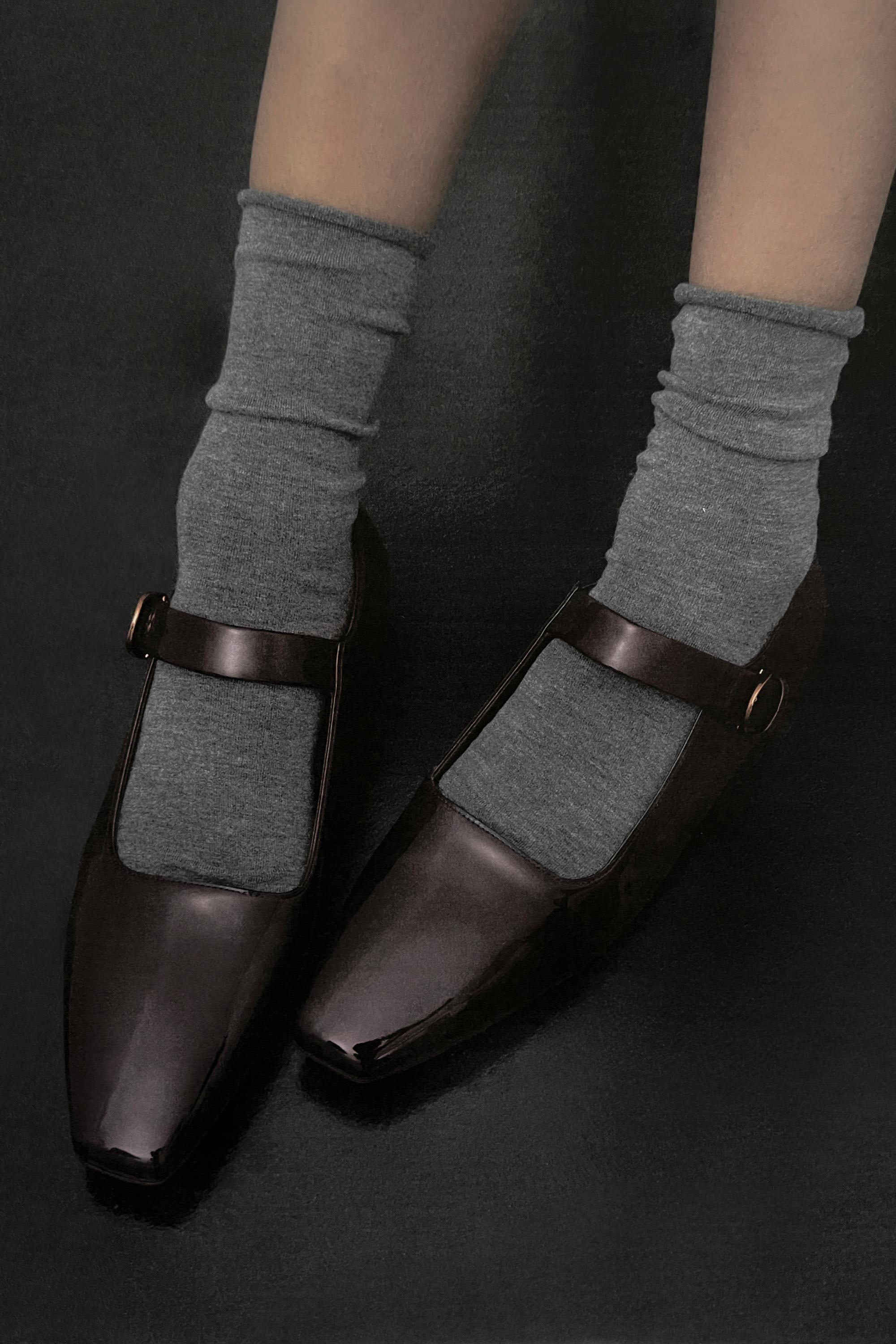 TRAMONTO MARY JANE IN BURGUNDY PATENT - 2