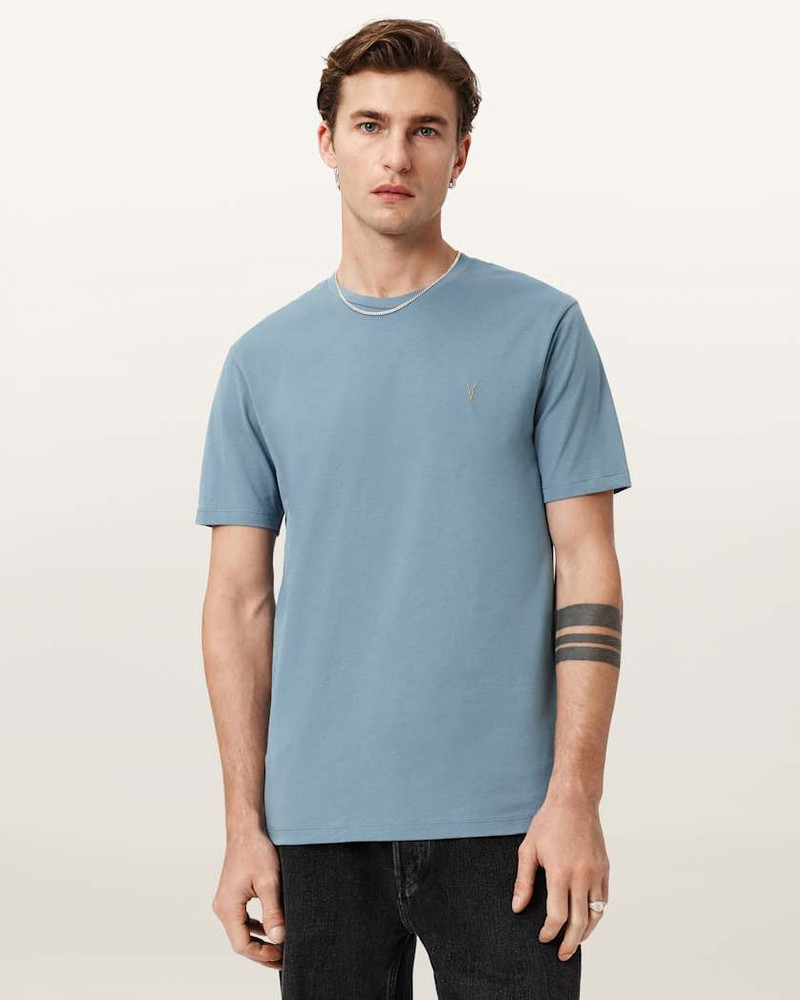 ALLSAINTS BRACE BRUSHED COTTON CREW NECK T-SHIRT outlook