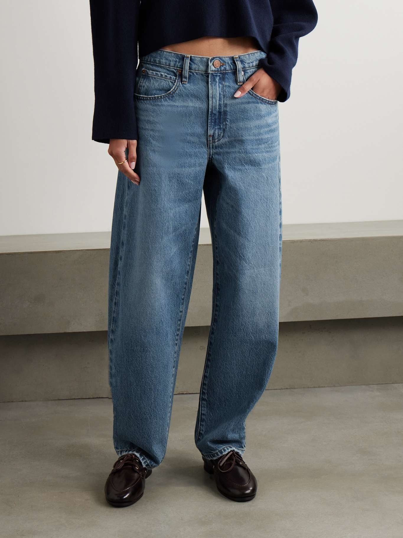 Low Slung Barrel boyfriend jeans - 3